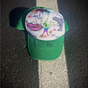 Green Graphic Trucker Hat